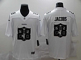 Nike Raiders 28 Josh Jacobs White Shadow Logo Limited Jersey,baseball caps,new era cap wholesale,wholesale hats